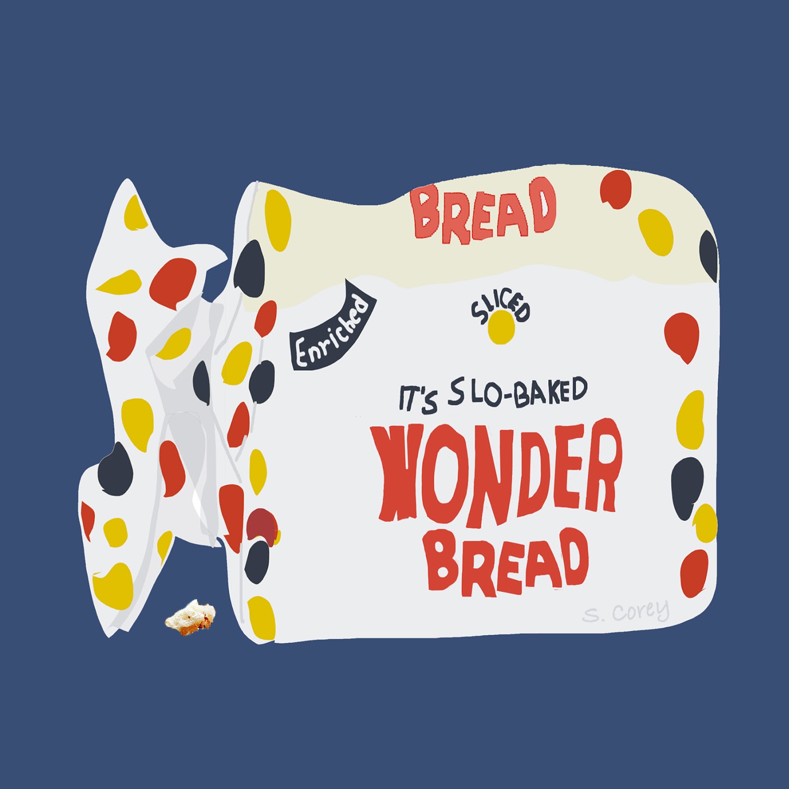 S. Corey Art Modern Abstract Outsider Folk Art Art Brut Paintings - 1600x1600 - jpeg Wonder Bread Art